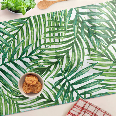 Tabla de cocina Hojas de palma en tonos verdes
