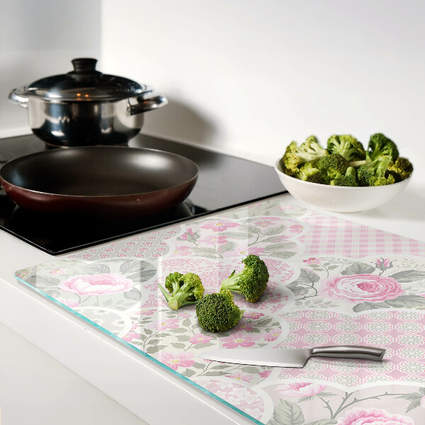 Tabla de cocina Estampado floral en tonos pastel