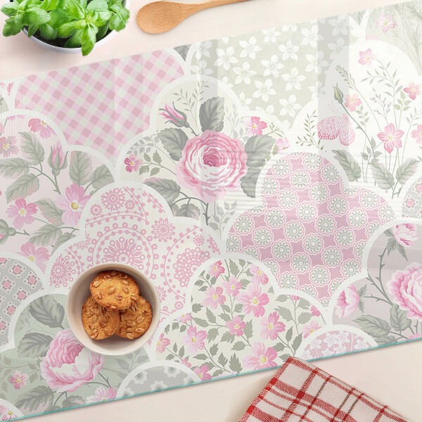 Tabla de cocina Estampado floral en tonos pastel