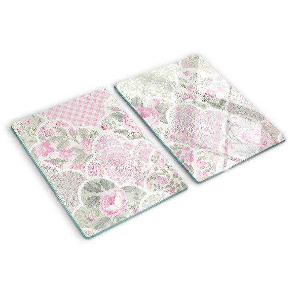 Tabla de cocina Estampado floral en tonos pastel
