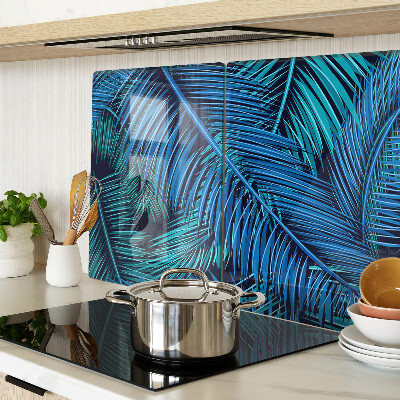 Tabla para cortar Hojas de palma en tonos azules