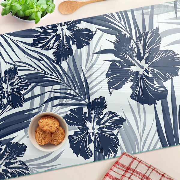 Tabla para cortar Motivo floral tropical