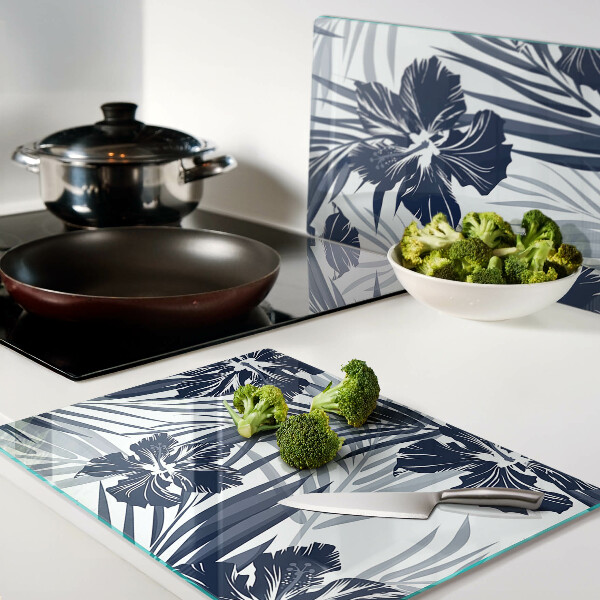 Tabla para cortar Motivo floral tropical