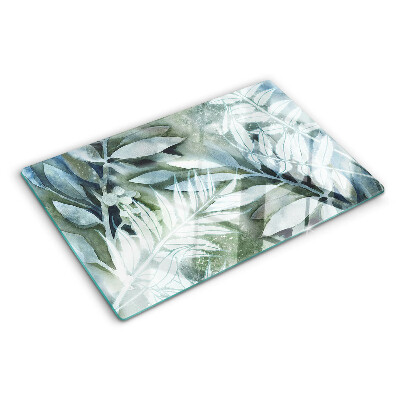 Tabla para cortar Hojas tropicales en tonos pastel