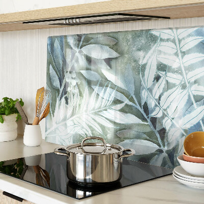 Tabla para cortar Hojas tropicales en tonos pastel