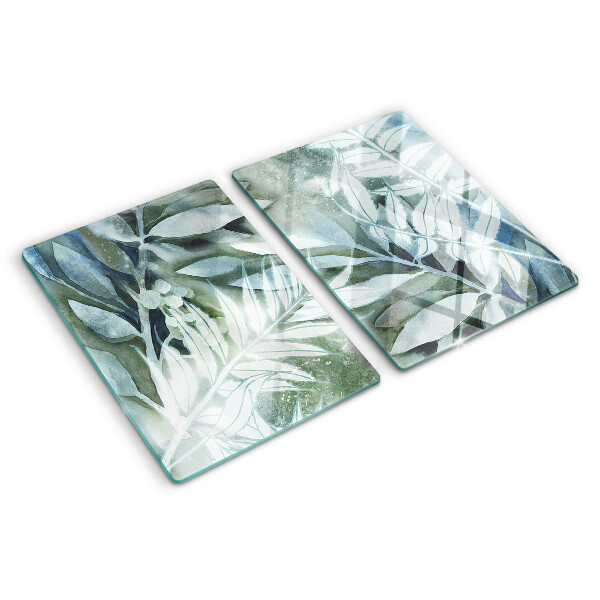 Tabla para cortar Hojas tropicales en tonos pastel