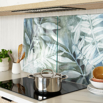 Tabla para cortar Hojas tropicales en tonos pastel