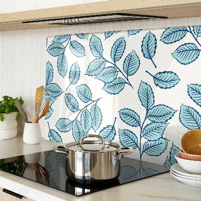 Tabla de cortar Hojas en tonos azules