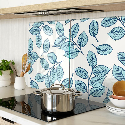 Tabla de cortar Hojas en tonos azules