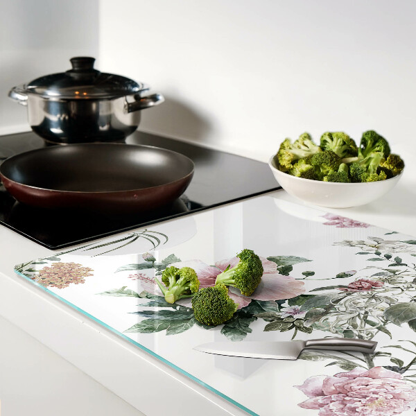 Tabla de cocina Patrón floral con hibisco