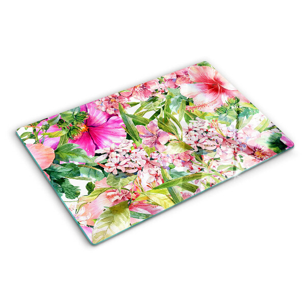 Tabla para cortar Patrón floral tropical