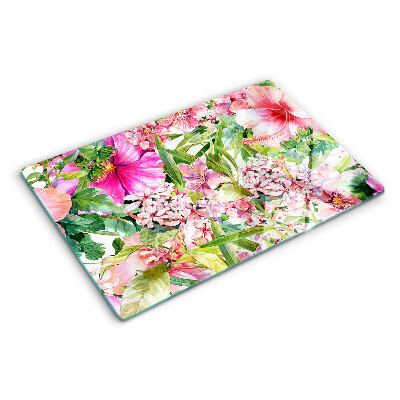 Tabla para cortar Patrón floral tropical