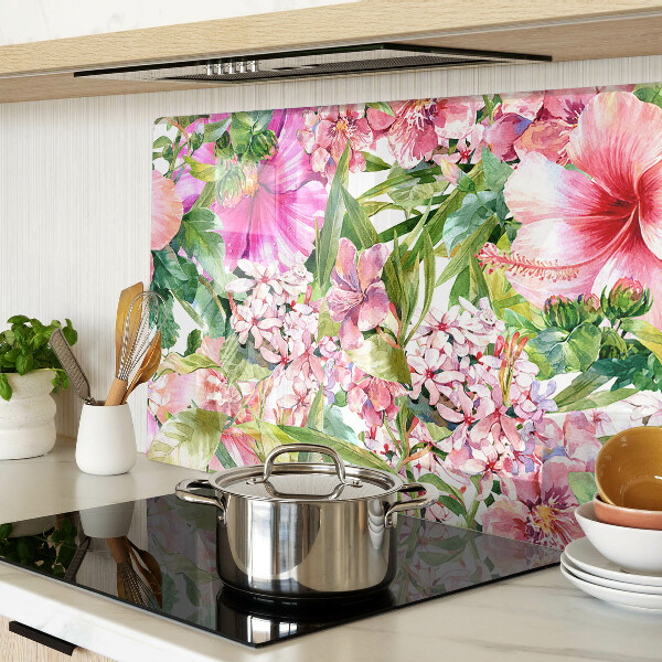 Tabla para cortar Patrón floral tropical