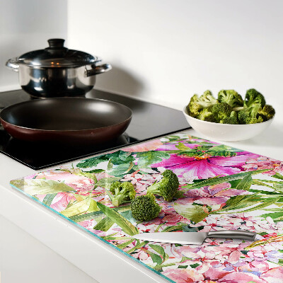 Tabla para cortar Patrón floral tropical