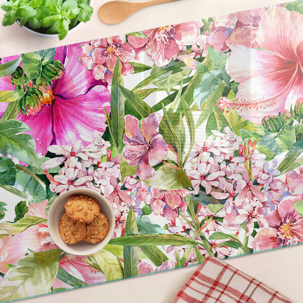 Tabla para cortar Patrón floral tropical