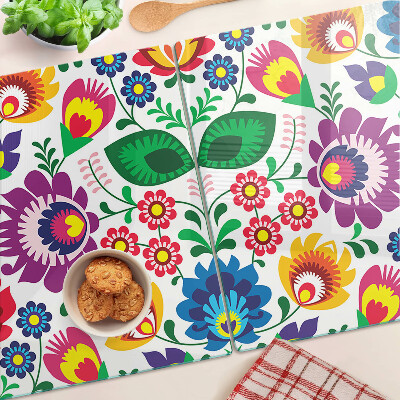 Tabla de cortar Patrón floral popular