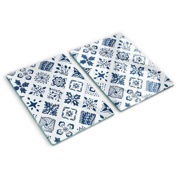 Tabla de cocina Motivo floral en estilo folklórico