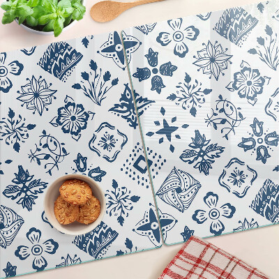 Tabla de cocina Motivo floral en estilo folklórico