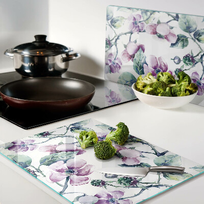 Tabla de cortar Patrón floral de magnolia