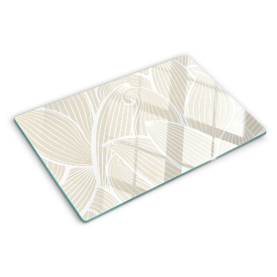 Tabla para cortar Hojas en un patrón delicado.