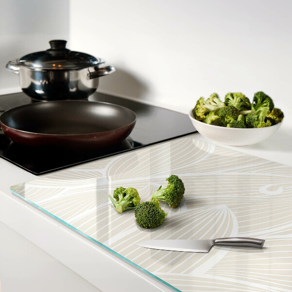 Tabla para cortar Hojas en un patrón delicado.