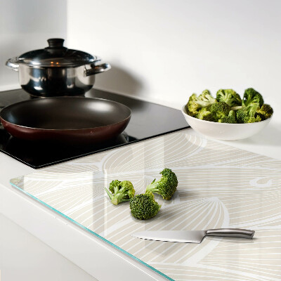 Tabla para cortar Hojas en un patrón delicado.