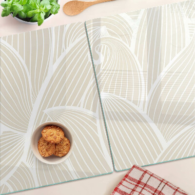 Tabla para cortar Hojas en un patrón delicado.