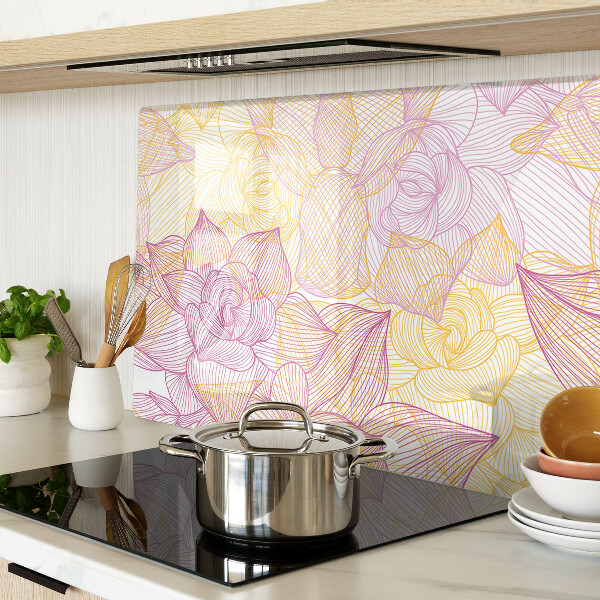 Tabla de cocina Patrón floral en colores pastel