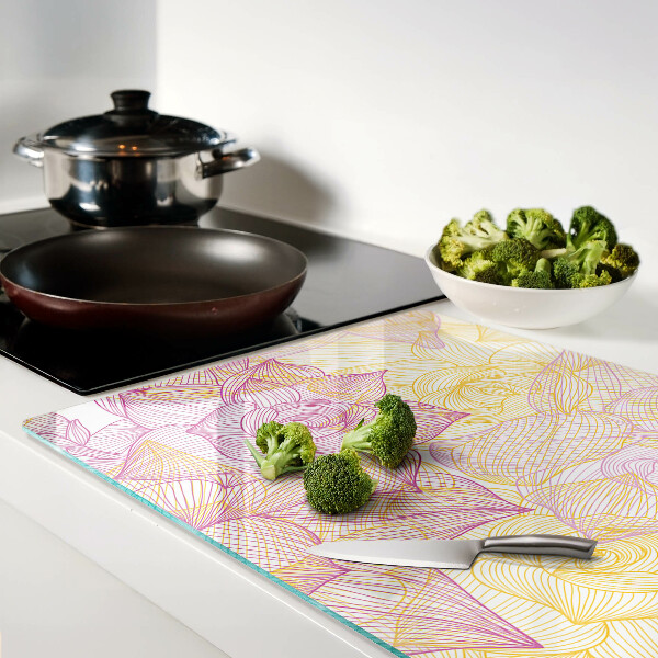 Tabla de cocina Patrón floral en colores pastel