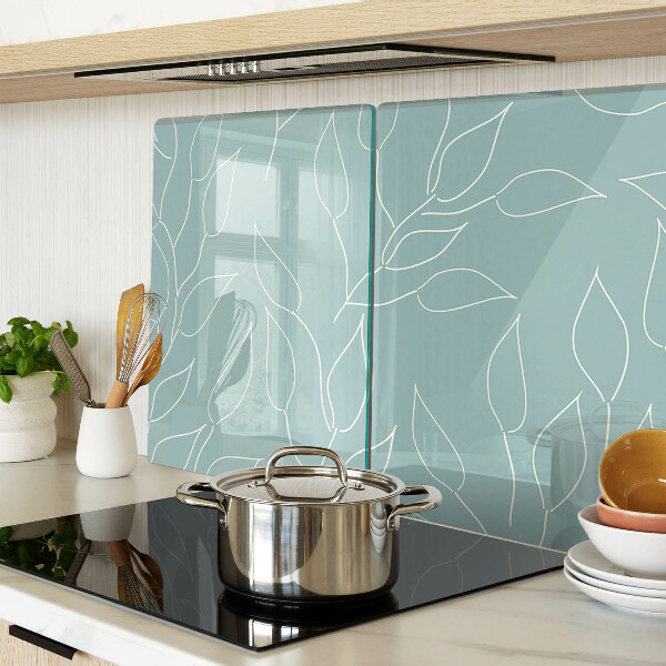 Tabla para cortar Hojas en el fondo