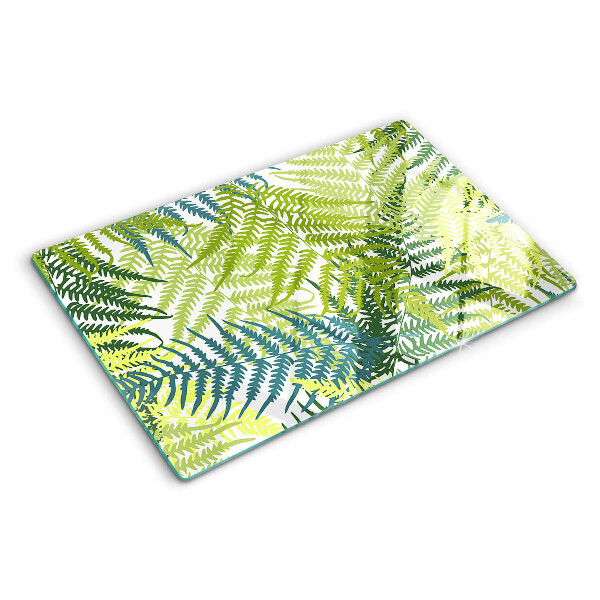 Deska kuchenna szklana Liście paproci w różnych odcieniach