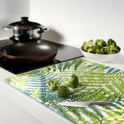 Deska kuchenna szklana Liście paproci w różnych odcieniach