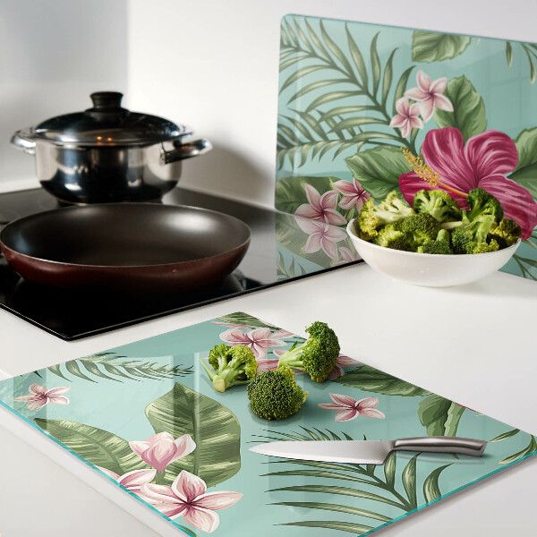 Tabla de cortar Patrón floral tropical
