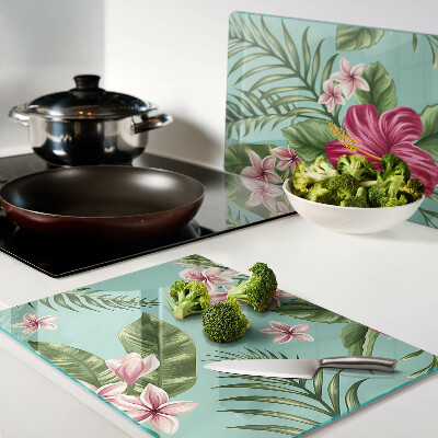 Tabla de cortar Patrón floral tropical