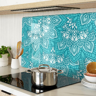 Tabla de cocina Patrón de mandala en tonos azules