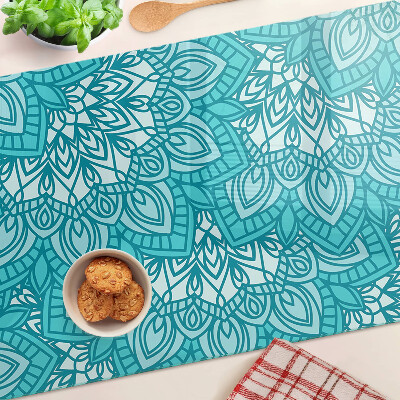 Tabla de cocina Patrón de mandala en tonos azules