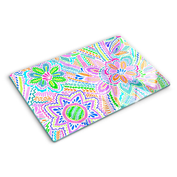 Tabla de cortar Estampado floral en estilo boho