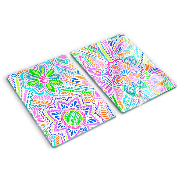 Tabla de cortar Estampado floral en estilo boho