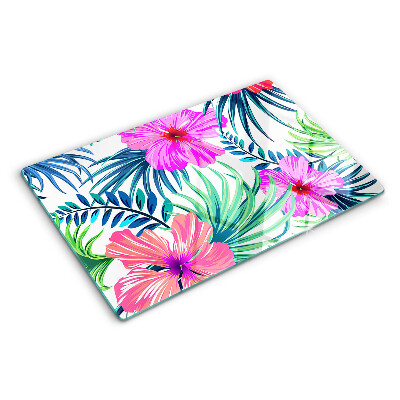 Tabla de cocina Motivo floral tropical