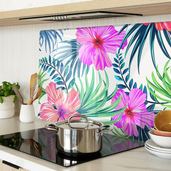 Tabla de cocina Motivo floral tropical