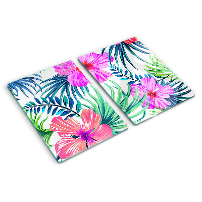 Tabla de cocina Motivo floral tropical