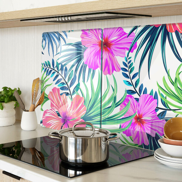 Tabla de cocina Motivo floral tropical