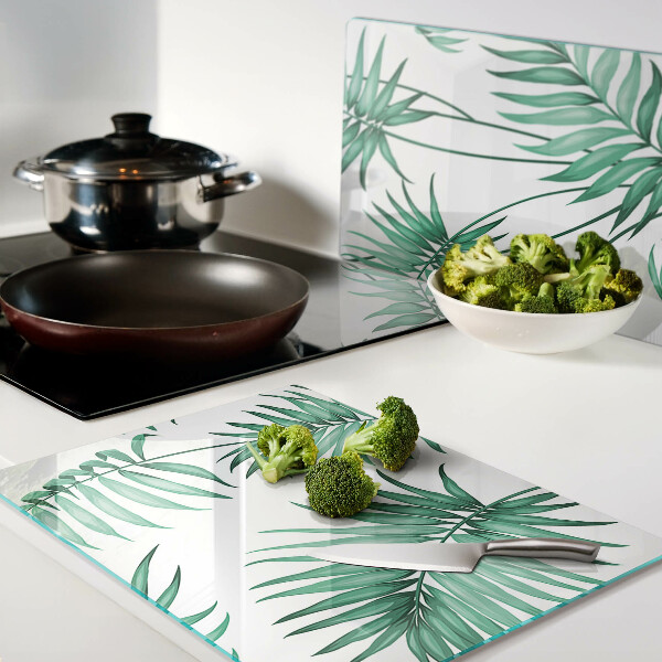 Tabla de cocina hojas de palma