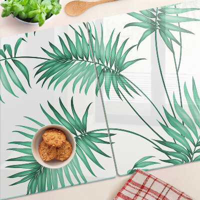 Tabla de cocina hojas de palma