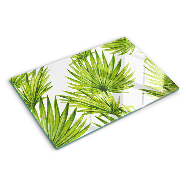 Tabla para cortar Hojas de palma en tonos verdes