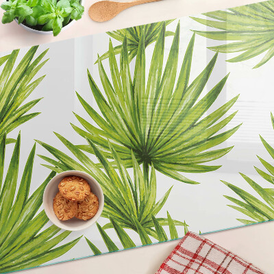 Tabla para cortar Hojas de palma en tonos verdes