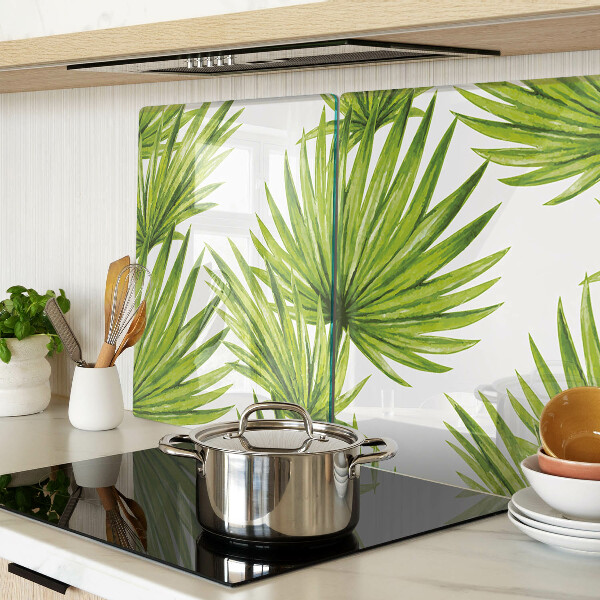 Tabla para cortar Hojas de palma en tonos verdes