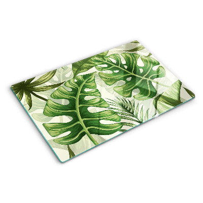 Tabla de cortar hojas tropicales