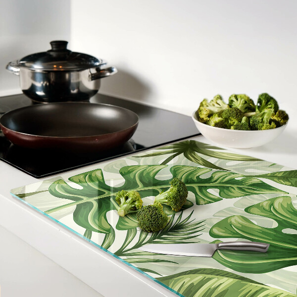 Tabla de cortar hojas tropicales