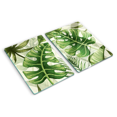 Tabla de cortar hojas tropicales